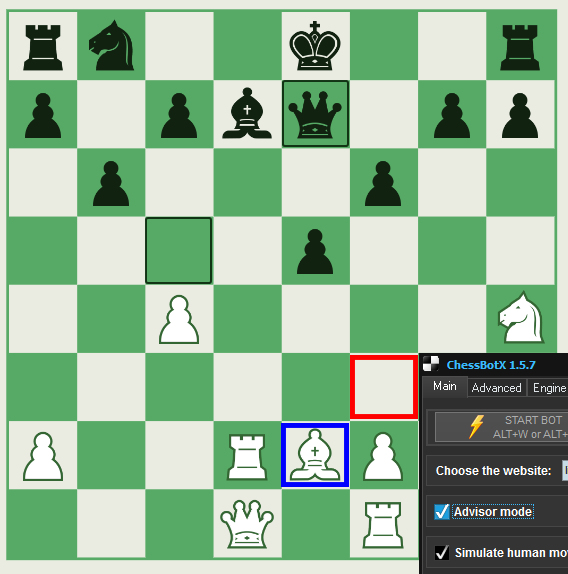 Chess helper show best move at playok.com